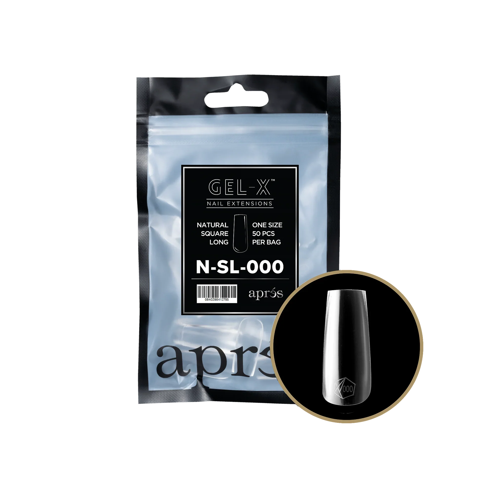 Aprés Gel-X Refill - Natural Square Long