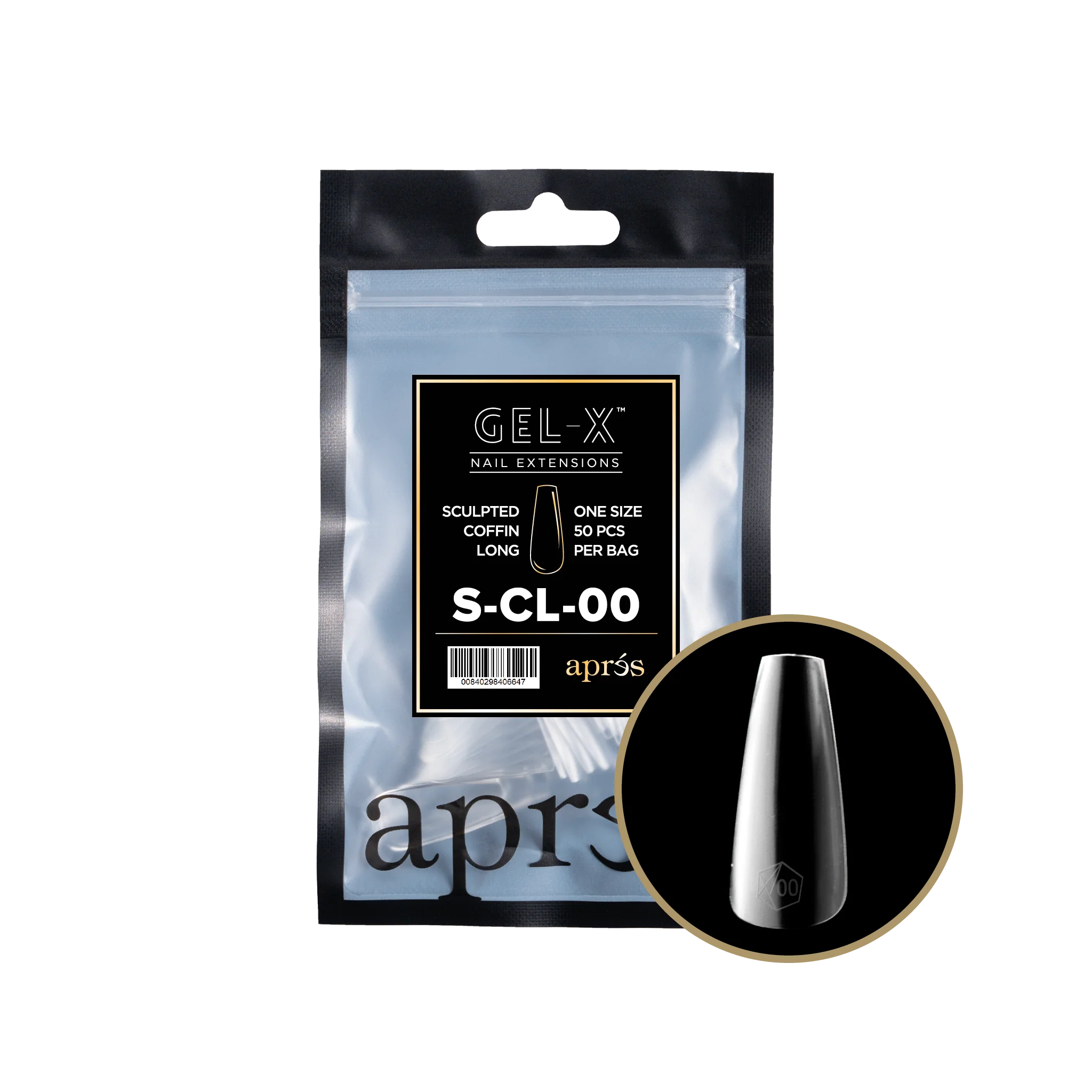 Aprés Gel-X Refill - Sculpted Coffin Long