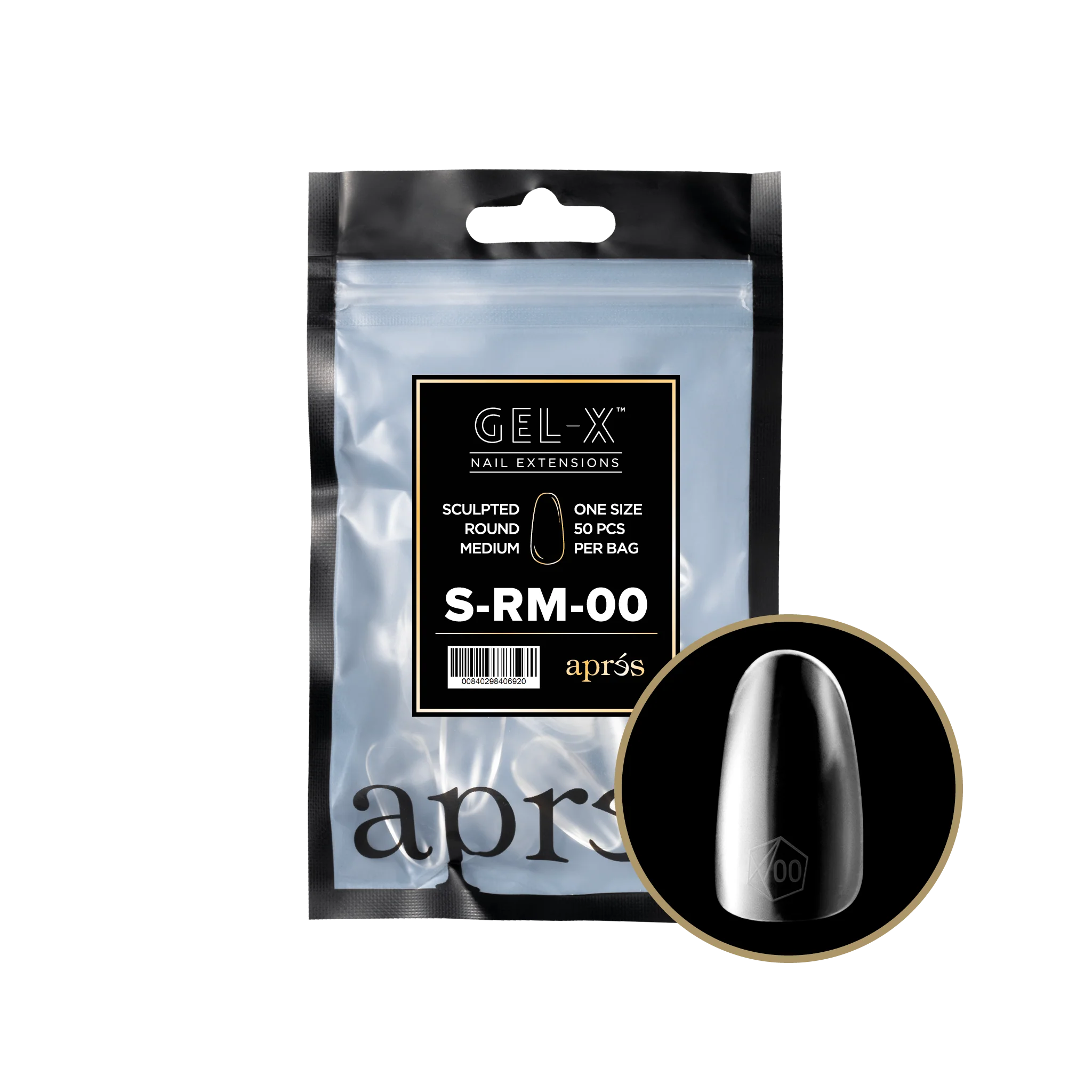 Aprés Gel-X Refill - Sculpted Round Medium