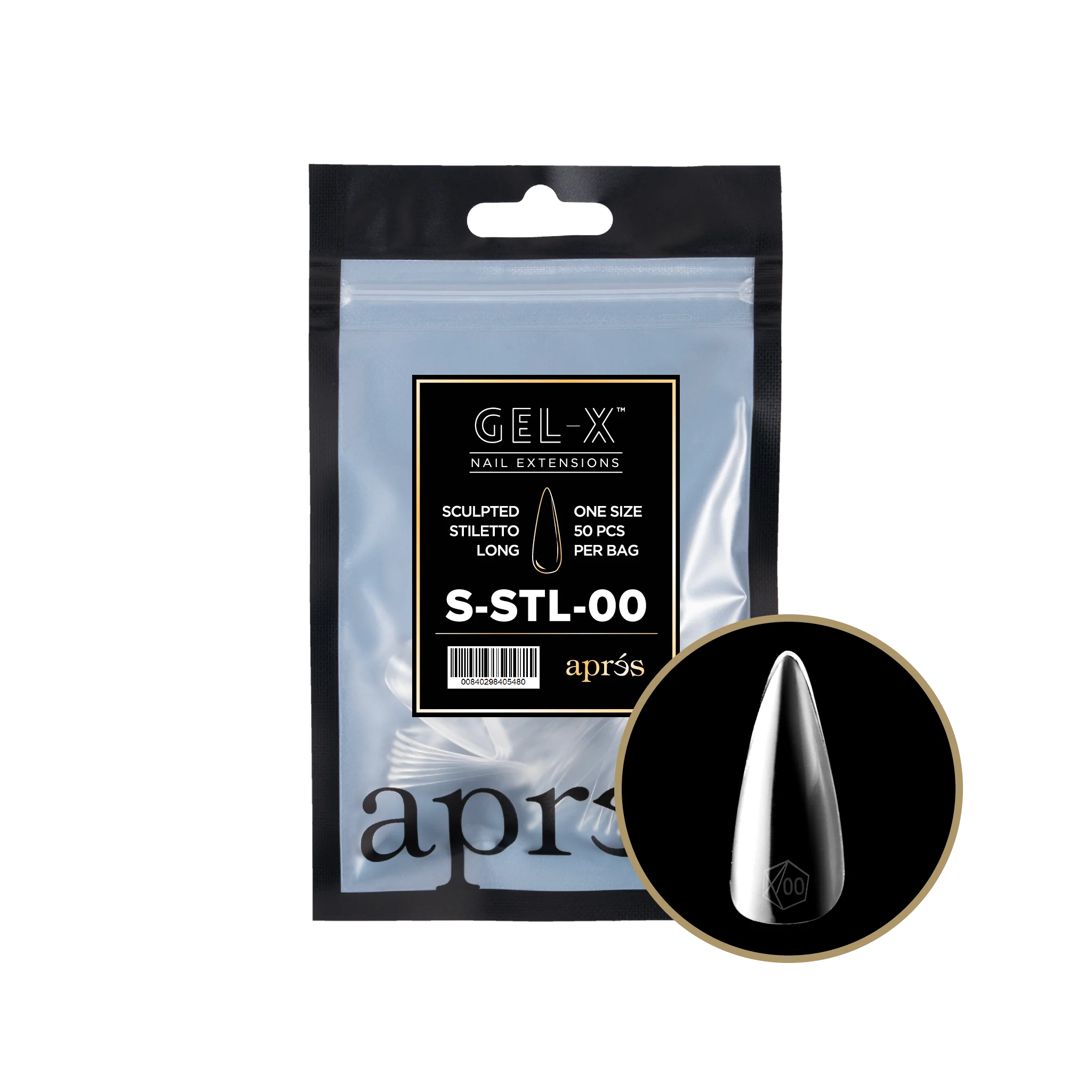 Aprés Gel-X Refill - Sculpted Stiletto Long