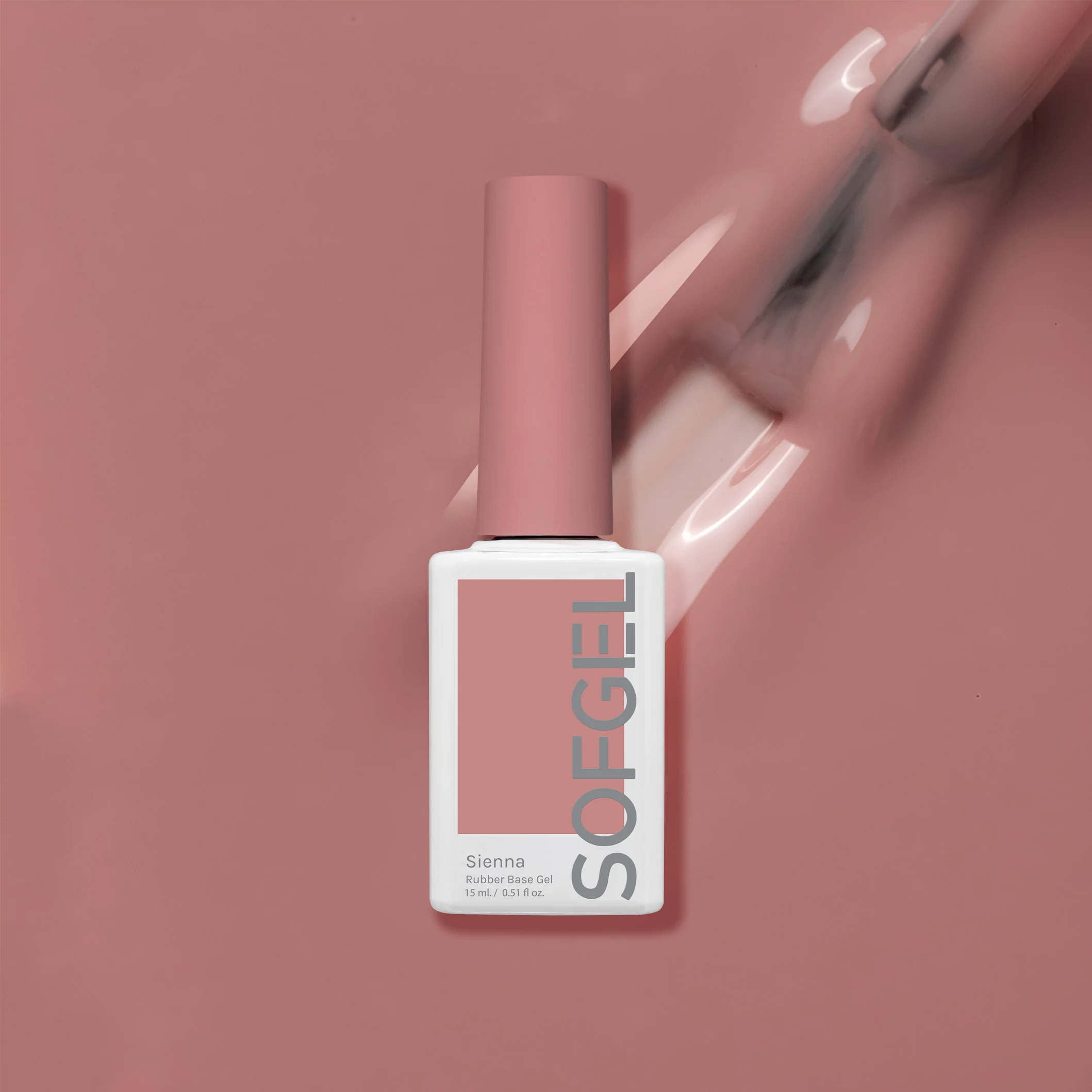 Sofgel Rubber Base Gel Sienna - 15ml